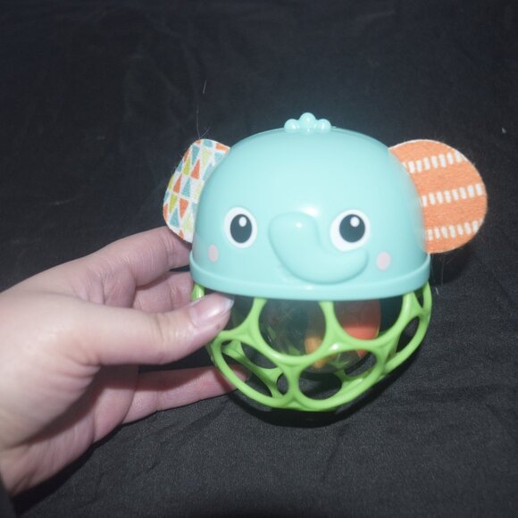 Bright Starts Giggle & Glow Musical Light-Up Rattle Elephant - Picture 1 of 3